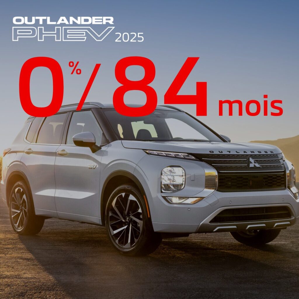 Mitsubishi Outlander PHEV 2025 en promotion chez St-Eustache Mitsubishi au Québec