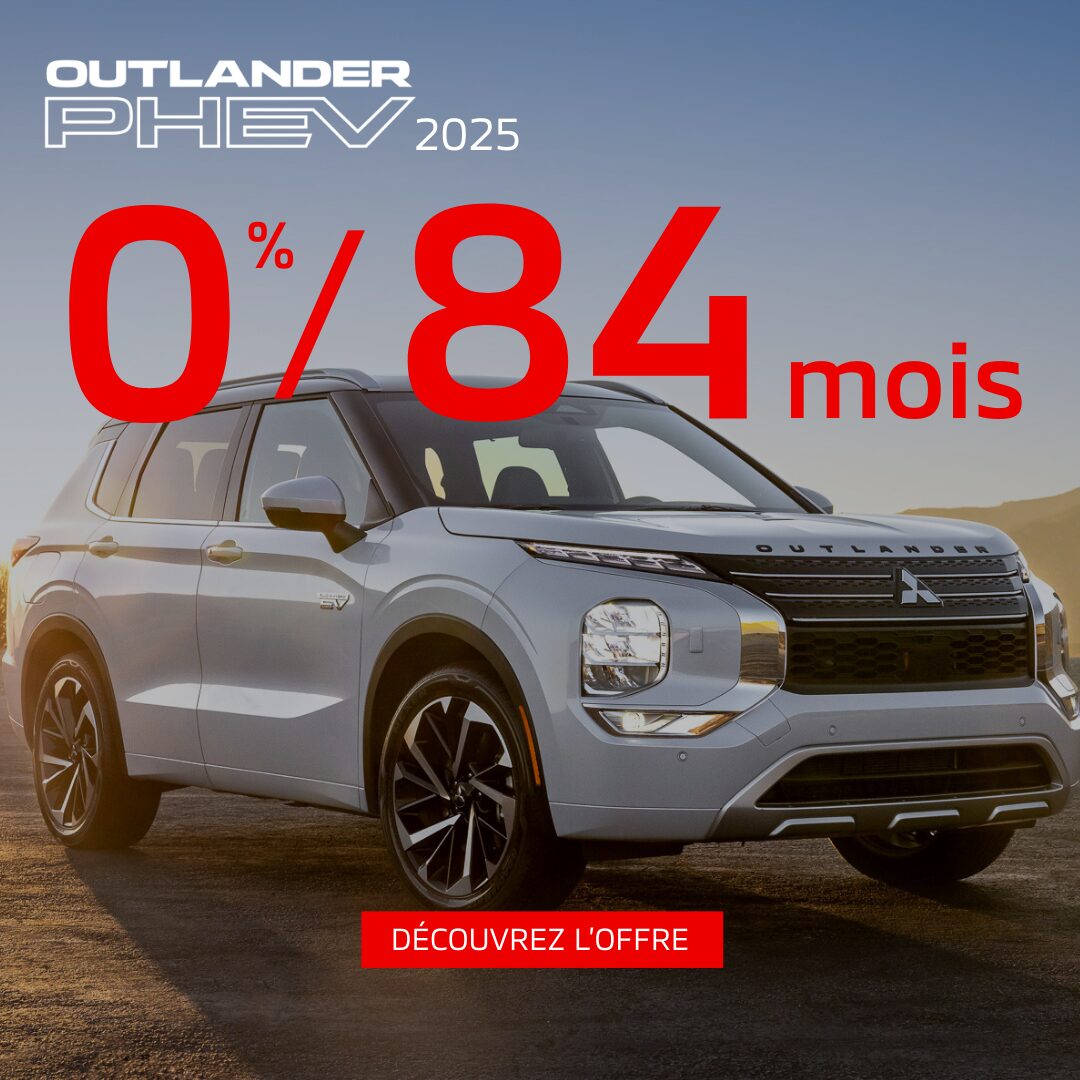 Mitsubishi Outlander PHEV 2025 en promotion chez St-Eustache Mitsubishi au Québec