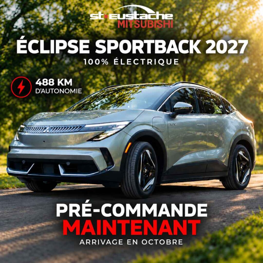 Eclipse Sportback 2027 en pré commande mitsubishi st eusatche